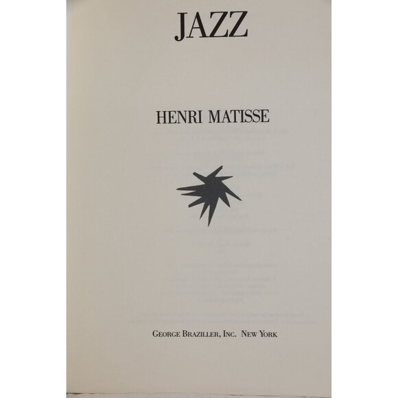 Jazz English and French Edition Henri Matisse ISBN 0-8076-1113-X Published - Picture 4 of 6